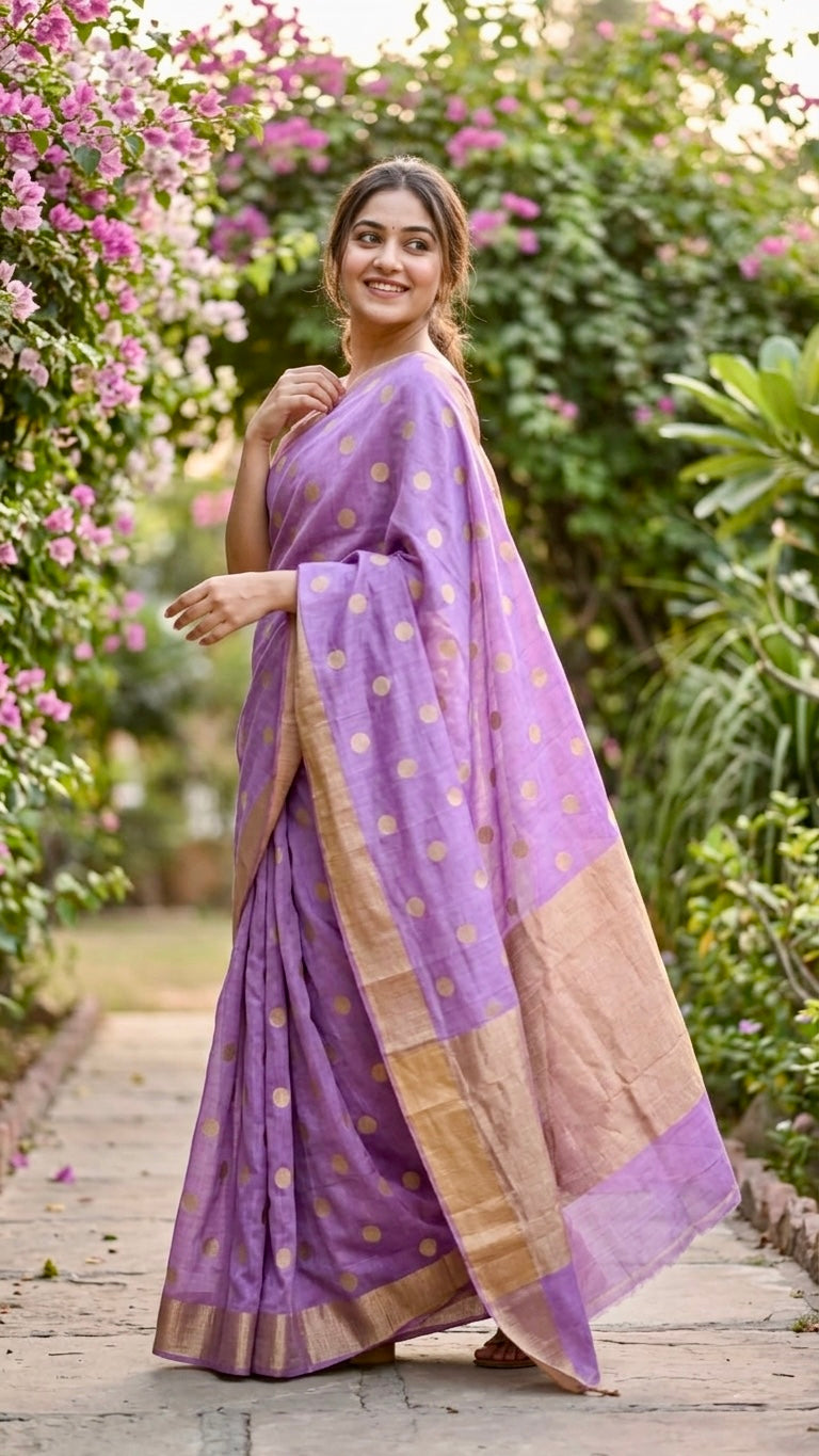 Banarasi Saree with versatile coin butti design