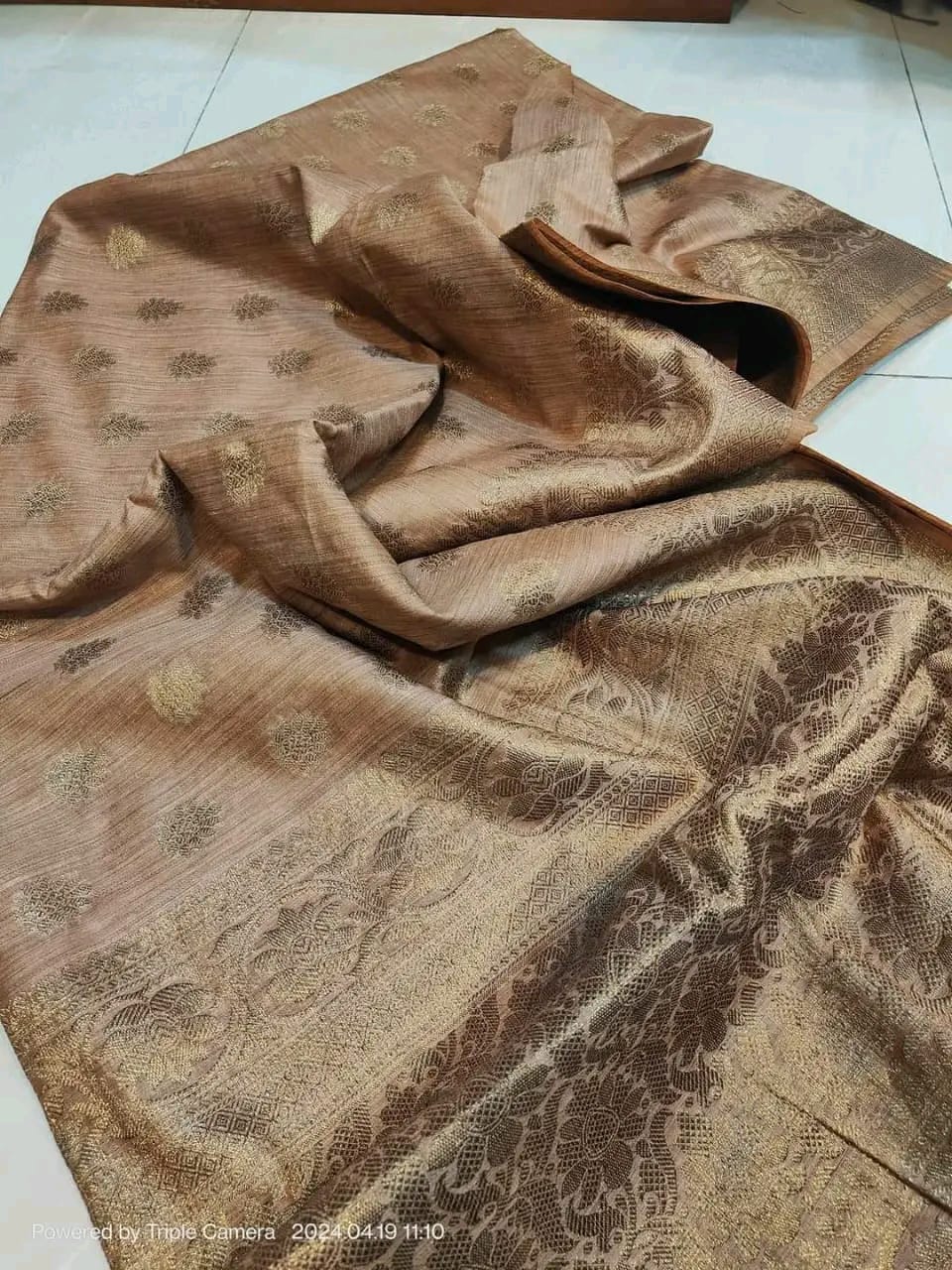 Baswada Silk Bhagalpuri Saree with Embroidery Work