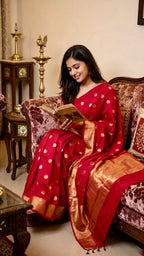Banarasi Saree with versatile coin butti design