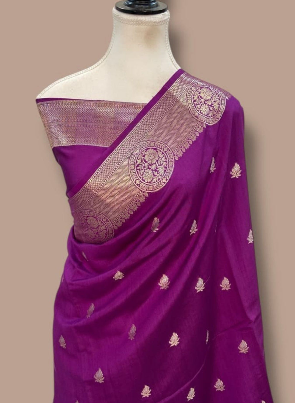 Banarasi Silk Saree with floral design