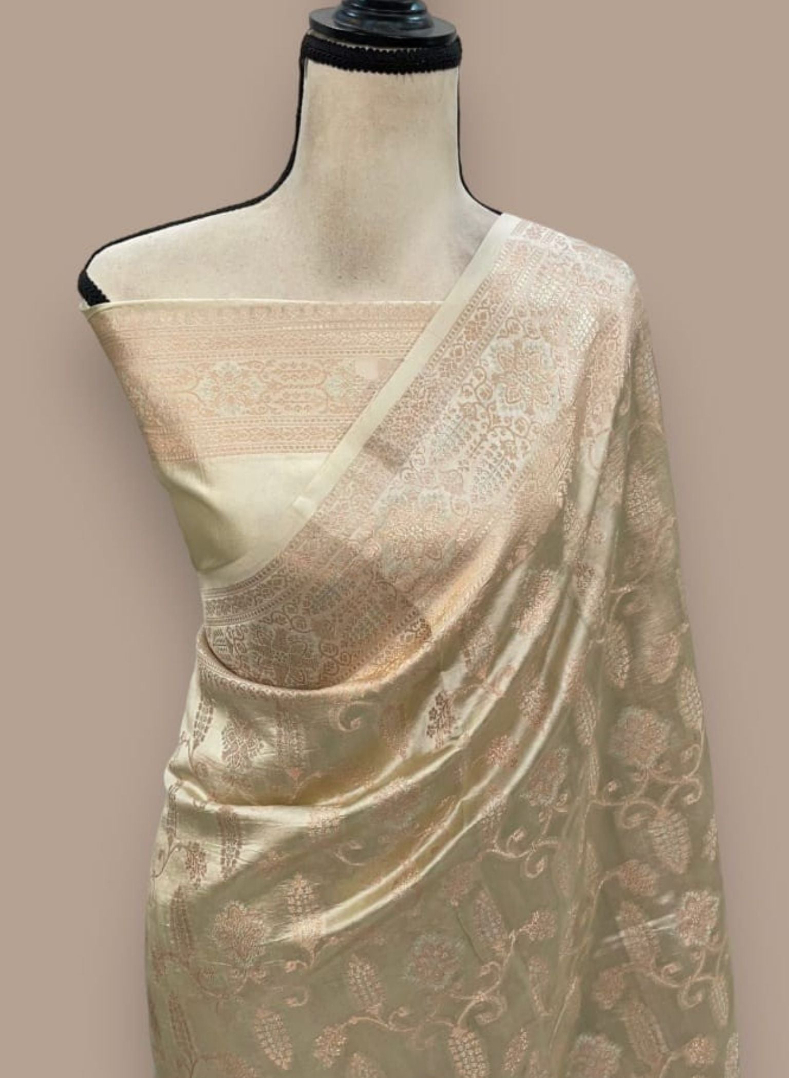 Banarasi Silk Saree with floral design