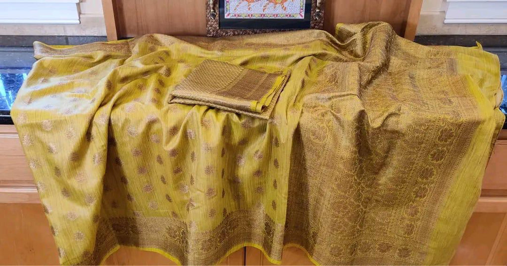 Baswada Silk Bhagalpuri Saree with Embroidery Work