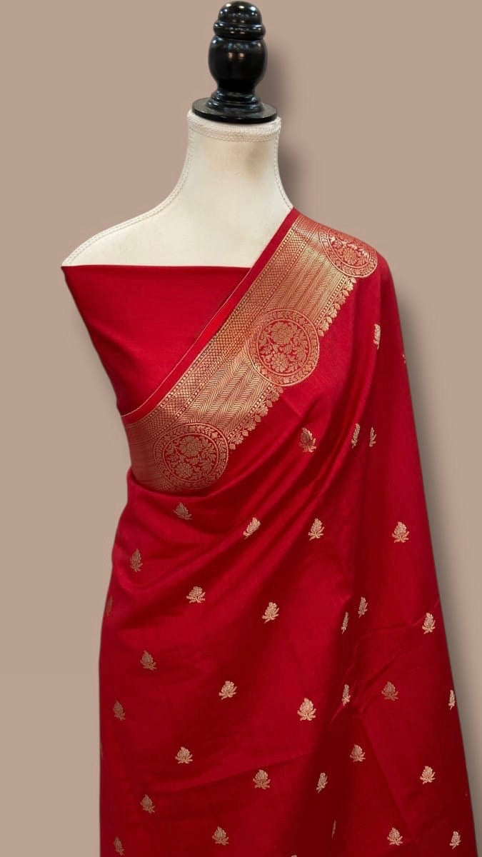 Banarasi Silk Saree with floral design