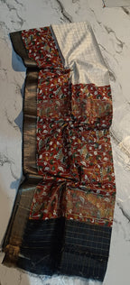Kota silk mangalgiri kalamkari print