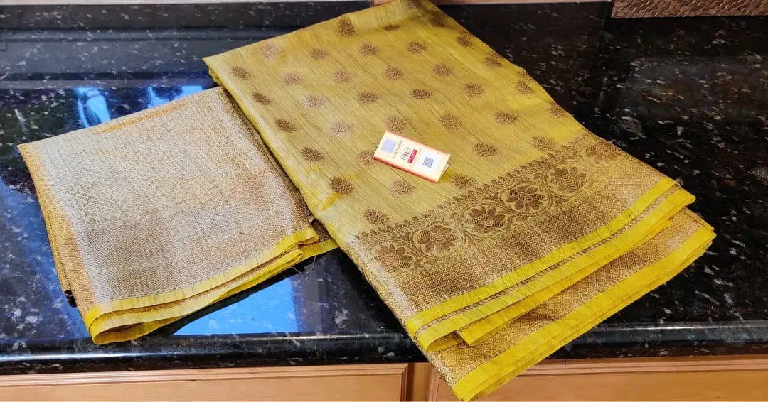 Baswada Silk Bhagalpuri Saree with Embroidery Work