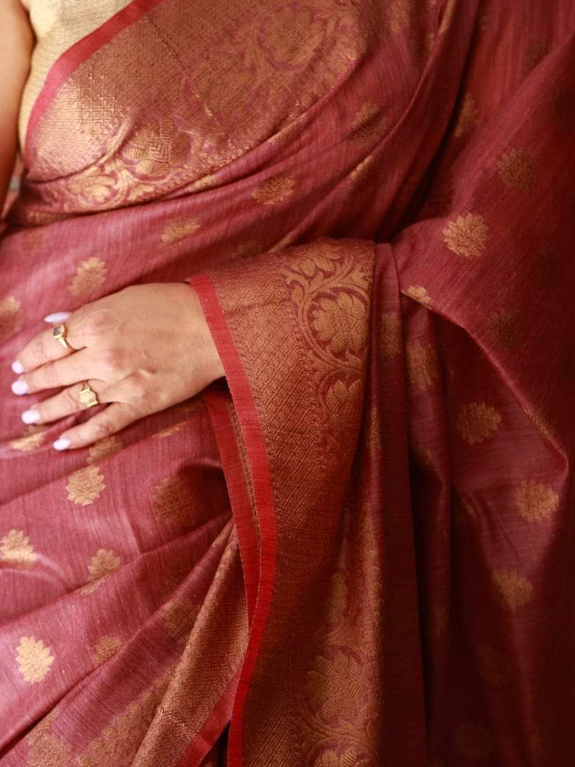 Baswada Silk Bhagalpuri Saree with Embroidery Work