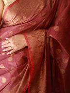 Baswada Silk Bhagalpuri Saree with Embroidery Work